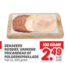 klik op dit plaatje voor een vergroting en voor vergelijkbare aanbiedingen gerelateerd aan
100 dekavers rosbief varkens fricandeau polderkiprollade pak ca. 100 dekavers rosbief varkens fricandeau polderkiprollade pak ca.