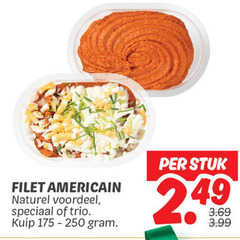  filet americain naturel voordeel trio kuip stuk 3.99 