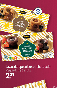  2 25 jumbo dessert speculoos stuks chocolade nutri score sec 