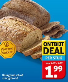  brood warme bakker bourgondisch stevig ontbijt deal stuk 