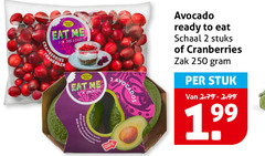  cranberries avocado 2 250 smooth avocados ready to schaal stuks zak stuk 