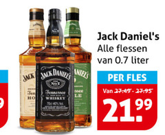  jack daniels whisky 40 no.7 whiskey le flessen liter fles 