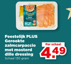  gerookte zalmfilet feestelijk zalm carpaccio zalmcarpaccio mosterd dille dressing schaal 