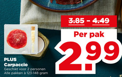  carpaccio 2 personen pakken pak 