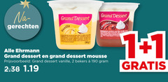  1 2 20 gerechten grand dessert vanilla chocolate ehrmann melk room suiker carrageen patine nature be mousse vanille bekers 