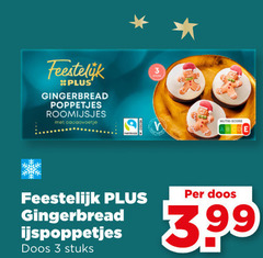  ijsspecialiteit 3 gingerbread poppetjes roomijsjes feestelijk doos stuks 3.99 