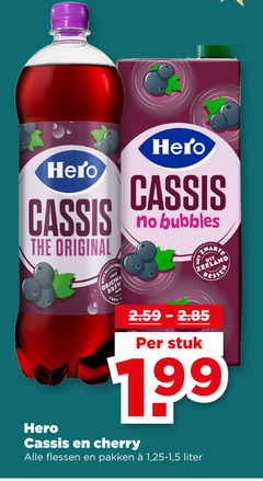  hero frisdrank cassis original origina bubbles zeeland bessen stuk cherry flessen pakken 1 5 liter 