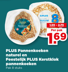  pannenkoeken 8 feestelijk kerstklok naturel pak stuks 