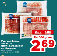  gebraden fricandeau rosbief rauwe ham 100 puur gegrild beter leven kleintjes actieprijs kilo 