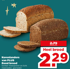  brood korenlanders rond donker meergranen licht meerzaden gesneden 