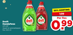  50 dreft handafwas appel granaatappel fles ml parfum clean fresh pomme 