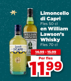  william lawsons whisky limoncello 50 di capri capri fles scotch 