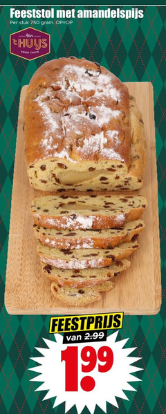  stol 750 feeststol amandelspijs stuk thuis feestprijs 