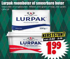  lurpak roomboter 200 250 1901 smeerbare boter gezouten ongezouten wikkel kuip ge smeerbaar kerststunt 