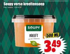 soep 500 verse kreeftensoep beker suus kreeft ml 