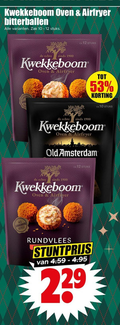 kwekkeboom bitterballen 10 12 oven airfryer zak stuks ca. old amsterdam getest rundvlees 