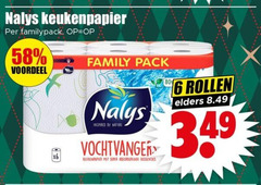  nalys keukenpapier 6 voordeel family pack inspired by nature vochtvanger super absorberende kussentjes rollen elders 
