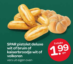  kaiserbroodjes pistolets 5 pistolet wit bruin kaiserbroodje volkoren vers oven stuks 