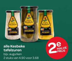  kesbeke tafelzuren augurken piccalilly 2 familie zilveruien stuks halve 