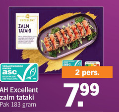  zalmfilet 2 excellent zalm flame wasabi kweek gecertificeerd asc-aqua.org pak score pers 