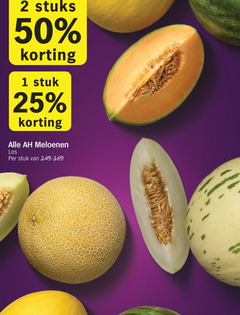  meloen 1 2 25 50 stuks stuk meloenen 