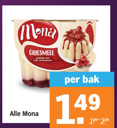  mona pudding griesmeel rode bessensaus bak 