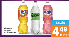 sprite fanta frisdrank 2 literflessen zero sugar orange line pomelo stuks 