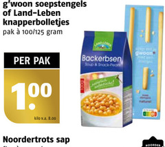  soepstengels 100 land knapperbolletjes pak soup snack pearl kilo v.a. naturel noordertrots sap noorder 