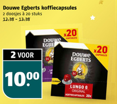  douwe egberts koffiecups 2 6 20 1000 koffiecapsules doosjes stuks capsules lungo original 20x 