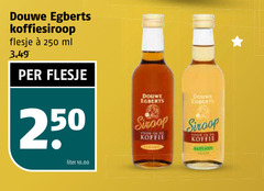  douwe egberts koffiesiroop 250 flesje ml liter siroop dl koffie your 