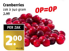  cranberries zak 2 00 kilo 