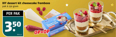  toetje 350 dessert kit cheesecake framboos pak kilo 