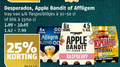  affligem apple bandit desperados appelcider speciaalbieren 25 tray 4 6 blikjes blik 33 50 6x 0.0 300ml liter v.a. blond cider raspberry original beer 