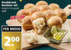  broodjes 200 breekbrood kerstster wit brood kilo 