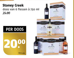  stoney creek witte wijn rode rose 6 750 doos flessen ml liter 
