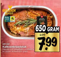  kalkoenvlees 650 gulden hoeve beter leven bescherming kalkoen braadstuk kalkoenbraadstuk gevuld kipgehakt cranberry appel schaal 