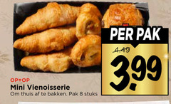  broodjes 8 mini vienoisserie thuis bakken pak stuks 3.99 