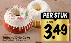  tulband stuk 3.99 drip cake red velvet sneeuw 