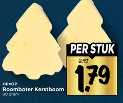  roomboter 80 kerstboom stuk 