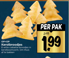  broodjes 6 kerstbroodjes witte ciabatta kerstboomvorm thuis bakken pak 1 99 