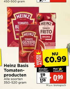  heinz tomatenpuree tomatenblokjes 100 tomato gezeefd coulis frito original basis tomaten soorten voucher 1 biologisch 
