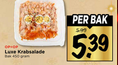  salade 450 luxe krabsalade bak 5.99 