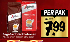  segafredo koffiebonen 500 intermezzo soorten pakken pak 