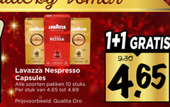  lavazza koffiecups 1 10 rossa nespresso capsules soorten pakken stuks stuk qualita 