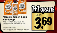  handzeep 1 250 green soap soorten ml stuk sinaasappel jasmijn 