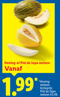  meloen honing piel actieprijs 