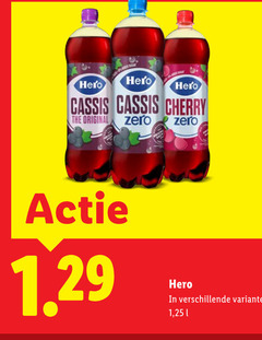  hero frisdrank cassis cherry original zero 1 25 