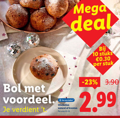  oliebollen 10 mega deal bol voordeel bakker naturel krenten stuk stuks 