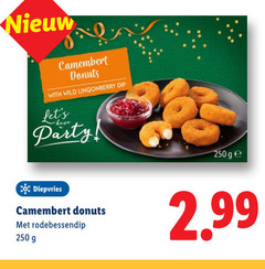  camembert 250 donuts with wild dip party diepvries 