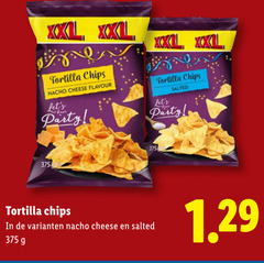  chips tortilla nacho cheese flavour party xxl salted 